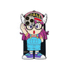 Arale from Dr. Slump cartoon character on a protective iPhone case