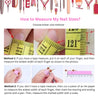 Tutorial on how to accurately measure your nails for false nails