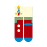 Festive socks featuring a playful holiday motif