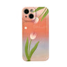 Pink Tulip iPhone Case with 'Tulip' script and tulip graphic for iPhone 13 Pro