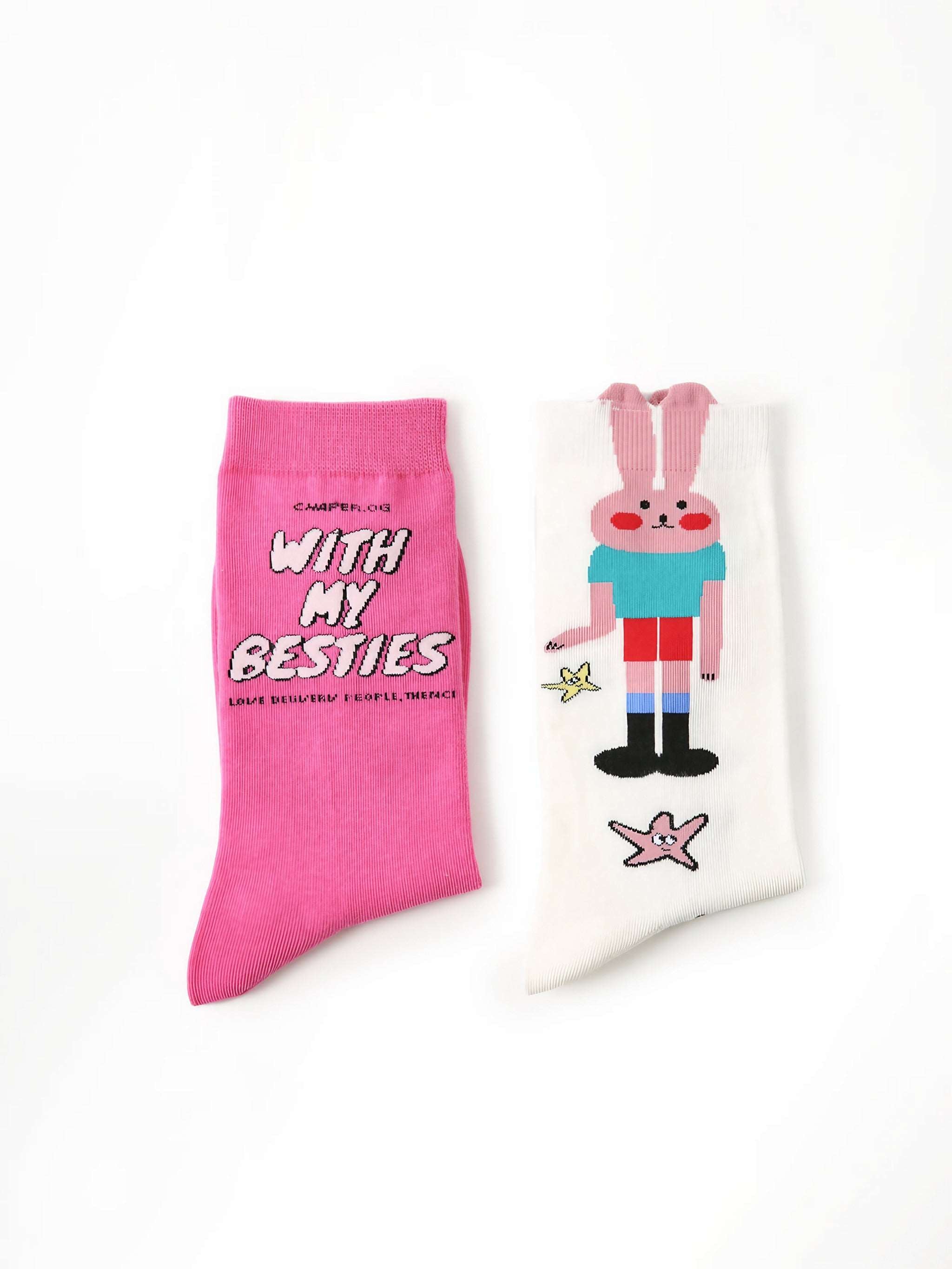 Socks with "With My Besties" slogan from the Gen Z inspired set