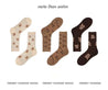 Assortment of the Brown Bear Socks set showcasing different patterns and designs