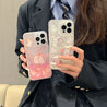 Cute Rabbit Glitter Phone Case for iPhone 11-15 Pro Max for Women Girls, Quicksand iPhone Case, Balletcore Aesthetic, Spring Fashion Inspo, Made of TPU+PC