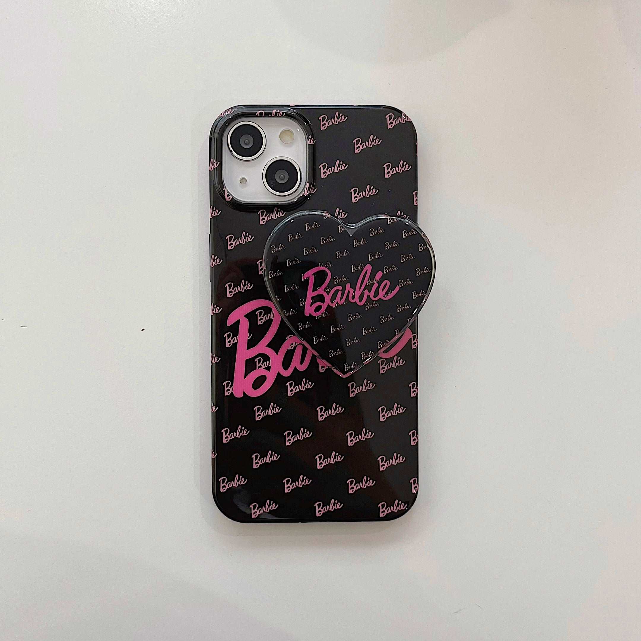 Barbie-inspired iPhone case for iPhone 14 series in black and pink hues