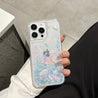 Hand displaying Fifty Fifty Cupid Glitter phone case for iPhone 14 Pro Max